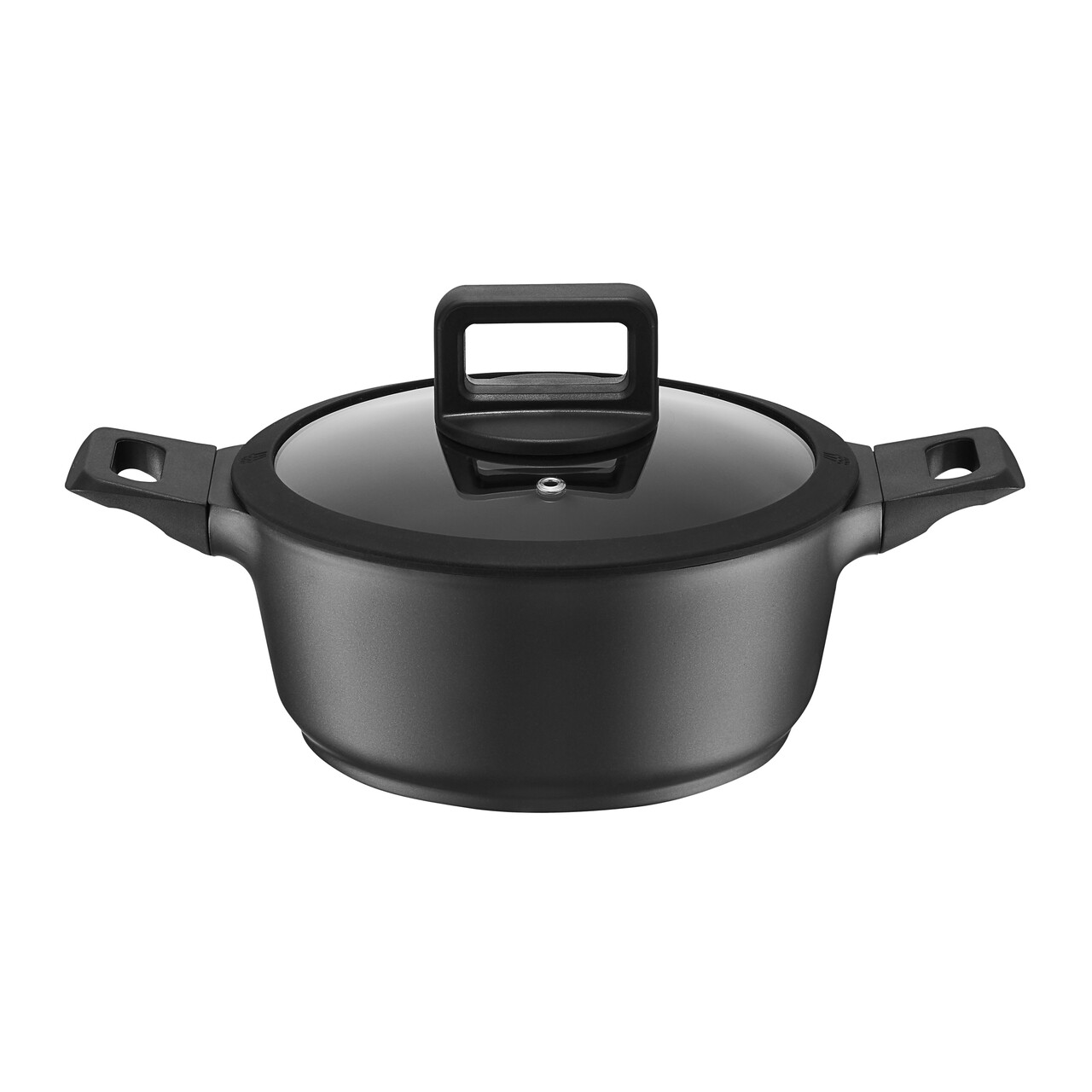 Oala cu capac Enzo, Ambition, 20 cm, 2.3 L, aluminiu, negru - imagine 5